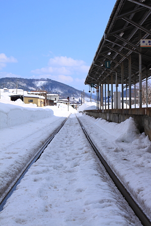 山形鉄道　宮内駅　赤湯側