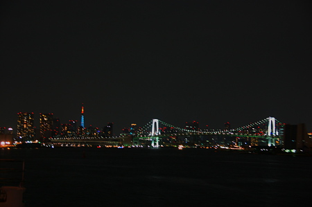 レインボーブリッジと東京タワー