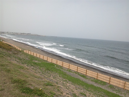 震災後の大洗海岸