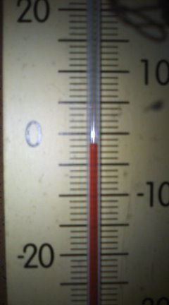 今夜の気温(^_^;)