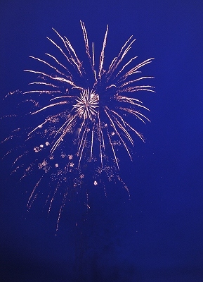山中湖冬花火2