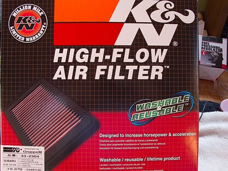 K&N HIGH-FLOW AIR FILTER