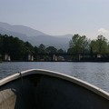 2007秋元湖バス釣りボートにて