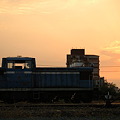 臨海鉄道の夕陽